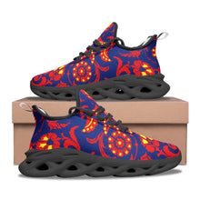 Load image into Gallery viewer, Wallpaper Damask Floral Unisex Bounce Mesh Knit Sneakers by The Photo Access