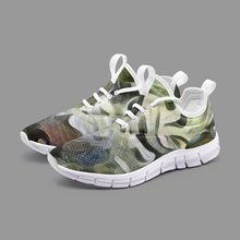 Load image into Gallery viewer, Abstract Fluid Lines of Movement Muted Tones Unisex Lightweight Sneaker City Runner by The Photo Access