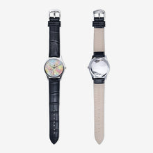Load image into Gallery viewer, Colorful Neo Memphis Geometric Pattern Classic Fashion Unisex Print Silver Quartz Watch Dial by The Photo Access