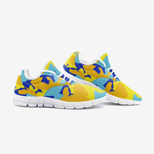 Load image into Gallery viewer, Yellow Blue Neon Camouflage Unisex Lightweight Sneaker City Runner by The Photo Access