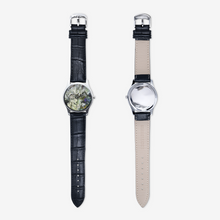 Load image into Gallery viewer, Abstract Fluid Lines of Movement Muted Tones Classic Fashion Unisex Print Silver Quartz Watch Dial by The Photo Access