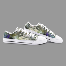 Load image into Gallery viewer, Abstract Fluid Lines of Movement Muted Tones Unisex Low Top Canvas Shoes by The Photo Access