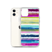 Load image into Gallery viewer, Colorful Oil Paint Stripes iPhone Case by The Photo Access