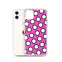 Load image into Gallery viewer, Pink Polka Dots iPhone Case by The Photo Access