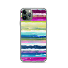 Load image into Gallery viewer, Colorful Oil Paint Stripes iPhone Case by The Photo Access
