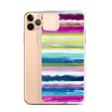 Load image into Gallery viewer, Colorful Oil Paint Stripes iPhone Case by The Photo Access