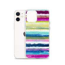 Load image into Gallery viewer, Colorful Oil Paint Stripes iPhone Case by The Photo Access
