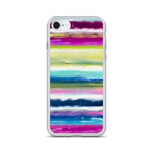 Load image into Gallery viewer, Colorful Oil Paint Stripes iPhone Case by The Photo Access