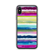Load image into Gallery viewer, Colorful Oil Paint Stripes iPhone Case by The Photo Access