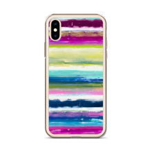 Load image into Gallery viewer, Colorful Oil Paint Stripes iPhone Case by The Photo Access