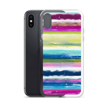 Load image into Gallery viewer, Colorful Oil Paint Stripes iPhone Case by The Photo Access