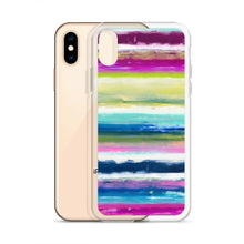 Load image into Gallery viewer, Colorful Oil Paint Stripes iPhone Case by The Photo Access