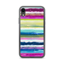 Load image into Gallery viewer, Colorful Oil Paint Stripes iPhone Case by The Photo Access