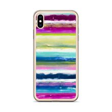 Load image into Gallery viewer, Colorful Oil Paint Stripes iPhone Case by The Photo Access