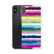 Load image into Gallery viewer, Colorful Oil Paint Stripes iPhone Case by The Photo Access