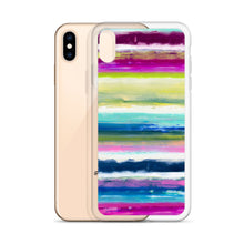 Load image into Gallery viewer, Colorful Oil Paint Stripes iPhone Case by The Photo Access