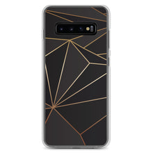 Cargar imagen en el visor de la galería, Abstract Black Polygon with Gold Line Samsung Case by The Photo Access