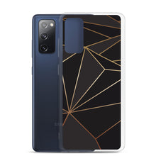 Cargar imagen en el visor de la galería, Abstract Black Polygon with Gold Line Samsung Case by The Photo Access