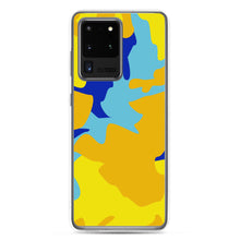 Load image into Gallery viewer, Yellow Blue Neon Camouflage Samsung Case by The Photo Access