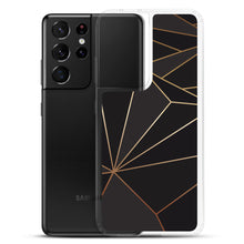 Cargar imagen en el visor de la galería, Abstract Black Polygon with Gold Line Samsung Case by The Photo Access