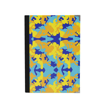 将图片加载到图库查看器，Yellow Blue Neon Camouflage 2021 Deluxe Planner by The Photo Access
