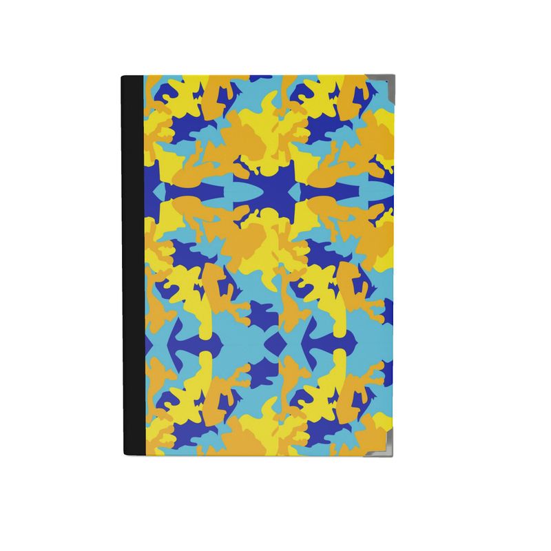 Yellow Blue Neon Camouflage 2021 Deluxe Planner by The Photo Access