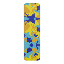 Lade das Bild in den Galerie-Viewer, Yellow Blue Neon Camouflage Leather Bookmarks by The Photo Access

