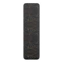 Cargar imagen en el visor de la galería, Abstract Black Polygon with Gold Line Leather Bookmarks by The Photo Access
