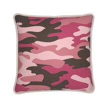 将图片加载到图库查看器，Pink Camouflage Silk Pillows by The Photo Access
