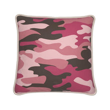 将图片加载到图库查看器，Pink Camouflage Silk Pillows by The Photo Access
