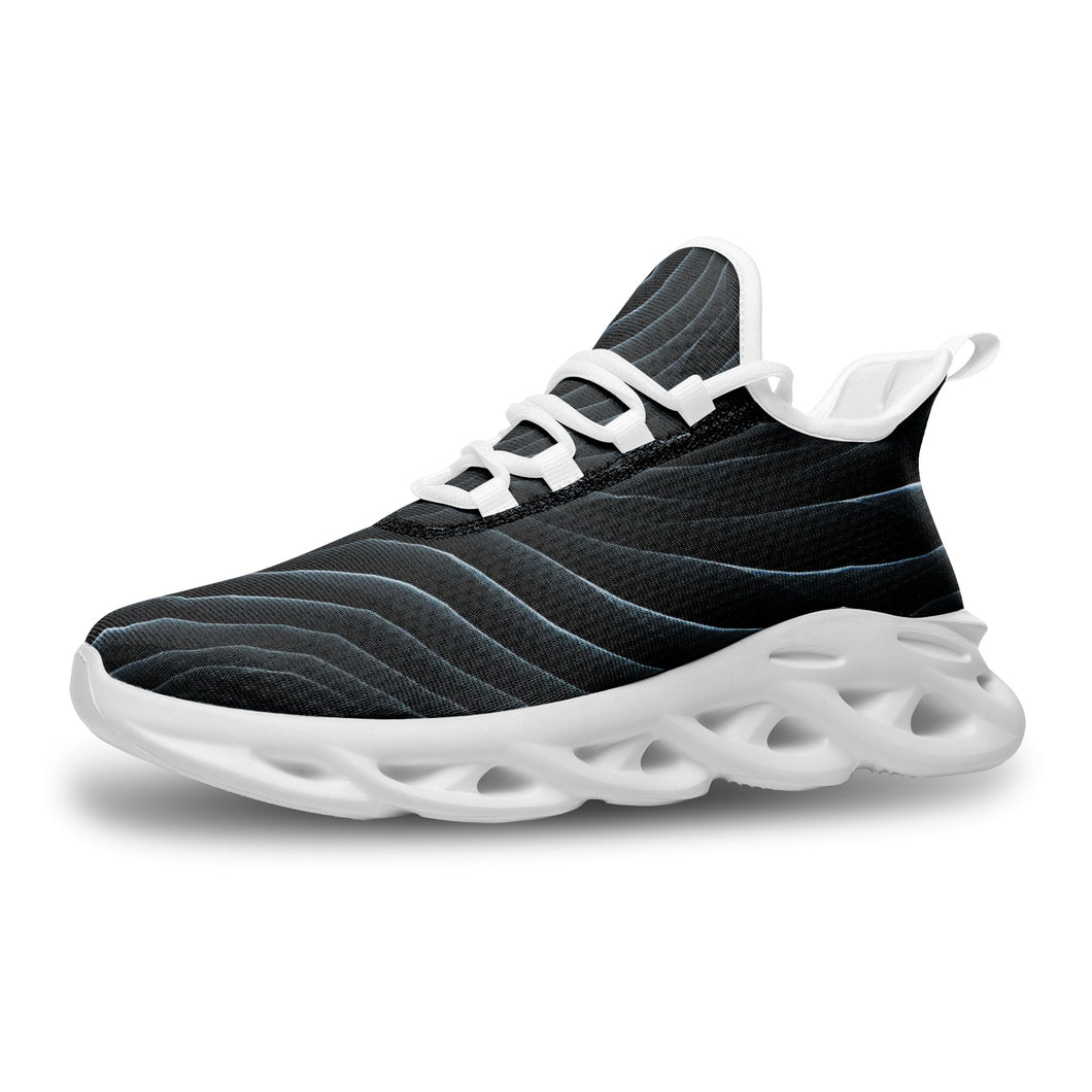 Dark Scales Unisex Bounce Mesh Knit Sneakers by The Photo Access