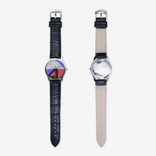 गैलरी व्यूवर में इमेज लोड करें, Neo Memphis Patches Stickers Classic Fashion Unisex Print Silver Quartz Watch Dial by The Photo Access
