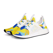 Load image into Gallery viewer, Yellow Blue Neon Camouflage Unisex Lightweight Sneaker by The Photo Access
