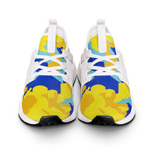 Load image into Gallery viewer, Yellow Blue Neon Camouflage Unisex Lightweight Sneaker by The Photo Access
