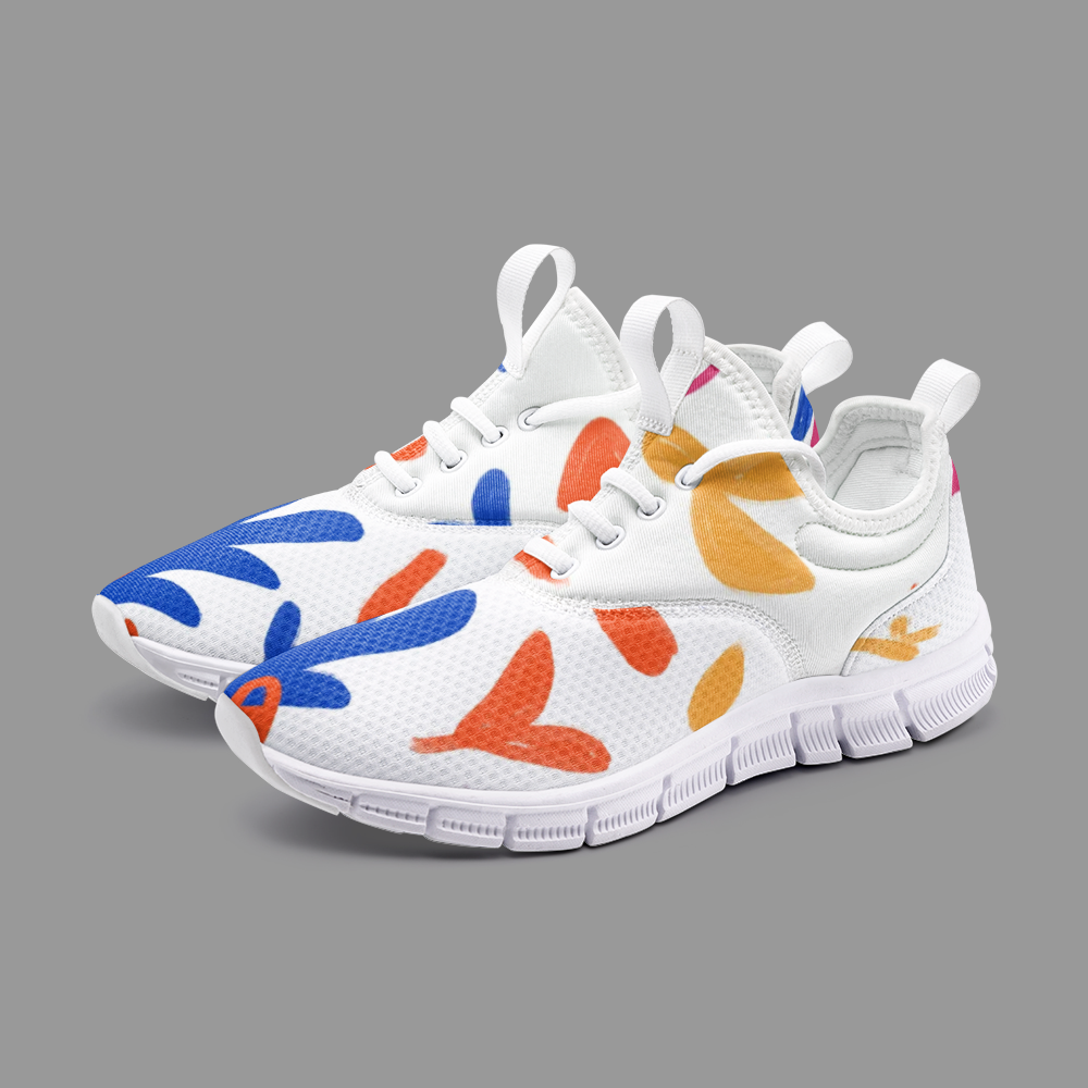 Abstract Leaf & Plant Unisex Lightweight Sneaker City Runner by The Photo Access