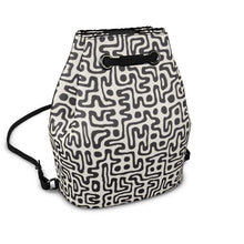 Load image into Gallery viewer, Hand Drawn Labyrinth Bucket Backpack by The Photo Access
