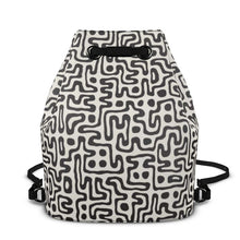 Load image into Gallery viewer, Hand Drawn Labyrinth Bucket Backpack by The Photo Access
