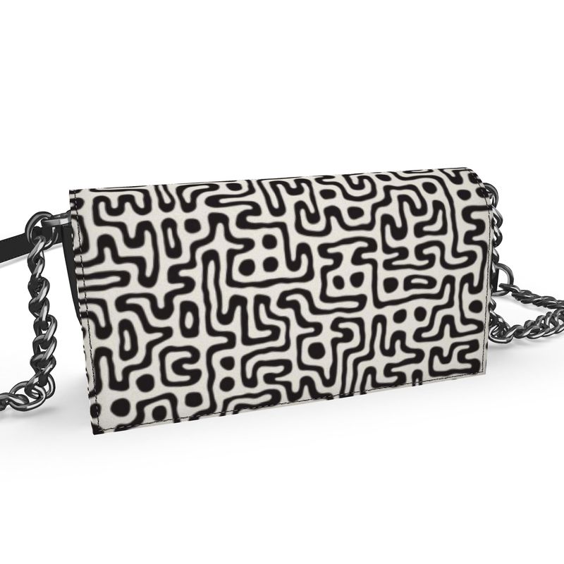 Hand Drawn Labyrinth Oana Evening Bag by The Photo Access