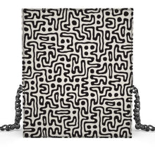 Load image into Gallery viewer, Hand Drawn Labyrinth Oana Evening Bag by The Photo Access
