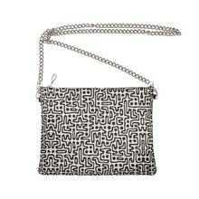 Load image into Gallery viewer, Hand Drawn Labyrinth Crossbody Bag With Chain by The Photo Access
