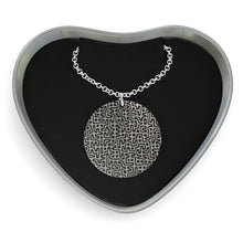 Cargar imagen en el visor de la galería, Hand Drawn Labyrinth Sterling Silver Necklace by The Photo Access
