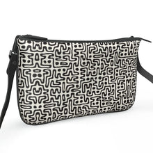 Load image into Gallery viewer, Hand Drawn Labyrinth Pochette Double Zip Bag by The Photo Access
