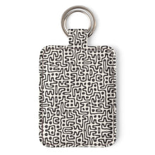 Load image into Gallery viewer, Hand Drawn Labyrinth Leather Keychain by The Photo Access

