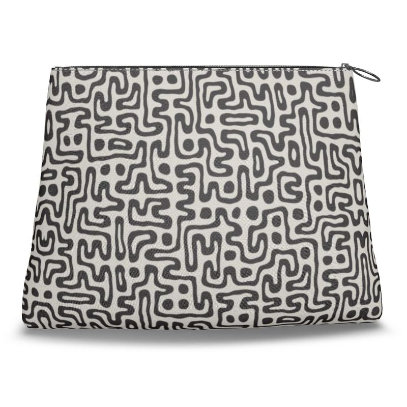 Hand Drawn Labyrinth Clutch Purse by The Photo Access