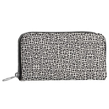 Load image into Gallery viewer, Hand Drawn Labyrinth Leather Zip Wallet by The Photo Access
