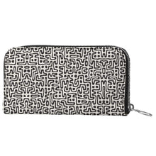 Load image into Gallery viewer, Hand Drawn Labyrinth Leather Zip Wallet by The Photo Access
