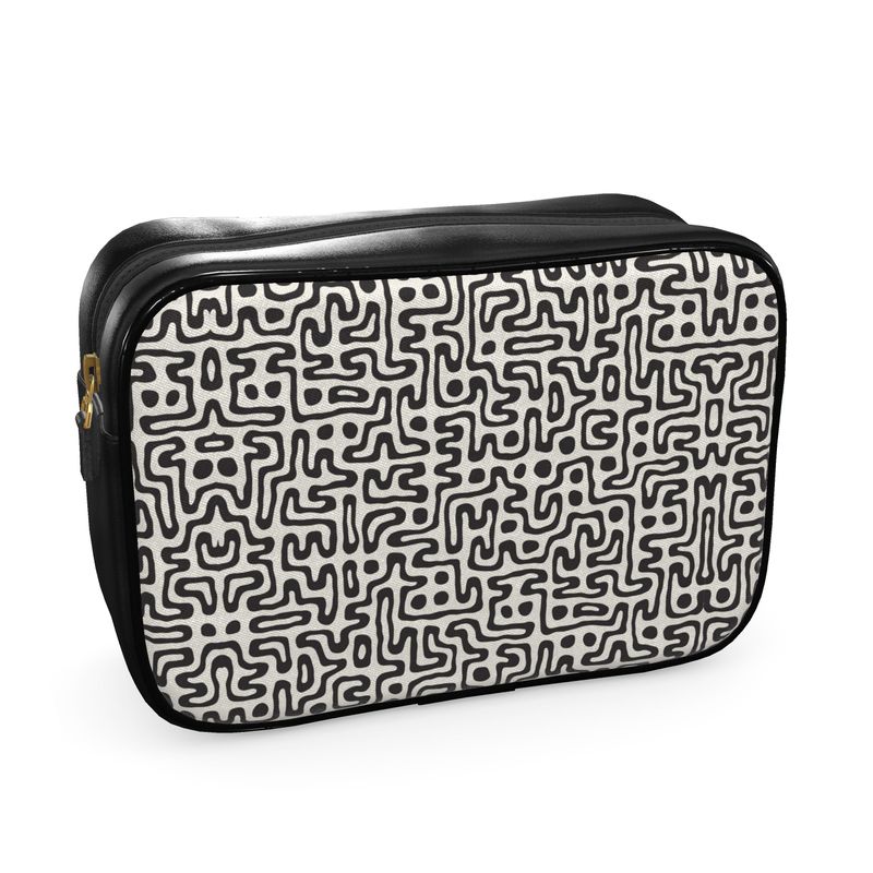 Hand Drawn Labyrinth Mens Toiletry Bag by The Photo Access