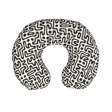 Загрузить изображение в средство просмотра галереи, Hand Drawn Labyrinth Travel Neck Pillow by The Photo Access
