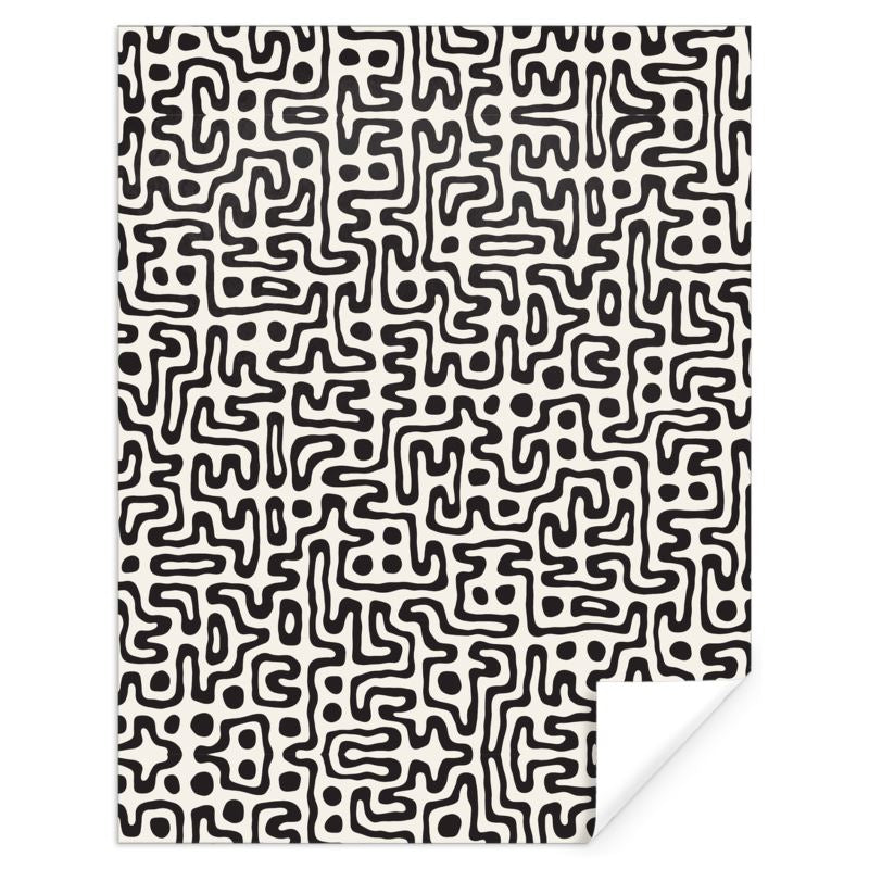 Hand Drawn Labyrinth Gift Wrap by The Photo Access