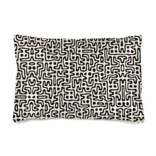 Load image into Gallery viewer, Hand Drawn Labyrinth Silk Pillow Case by The Photo Access
